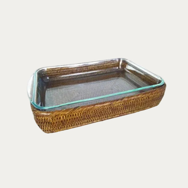 Travessa Rattan Escuro teste